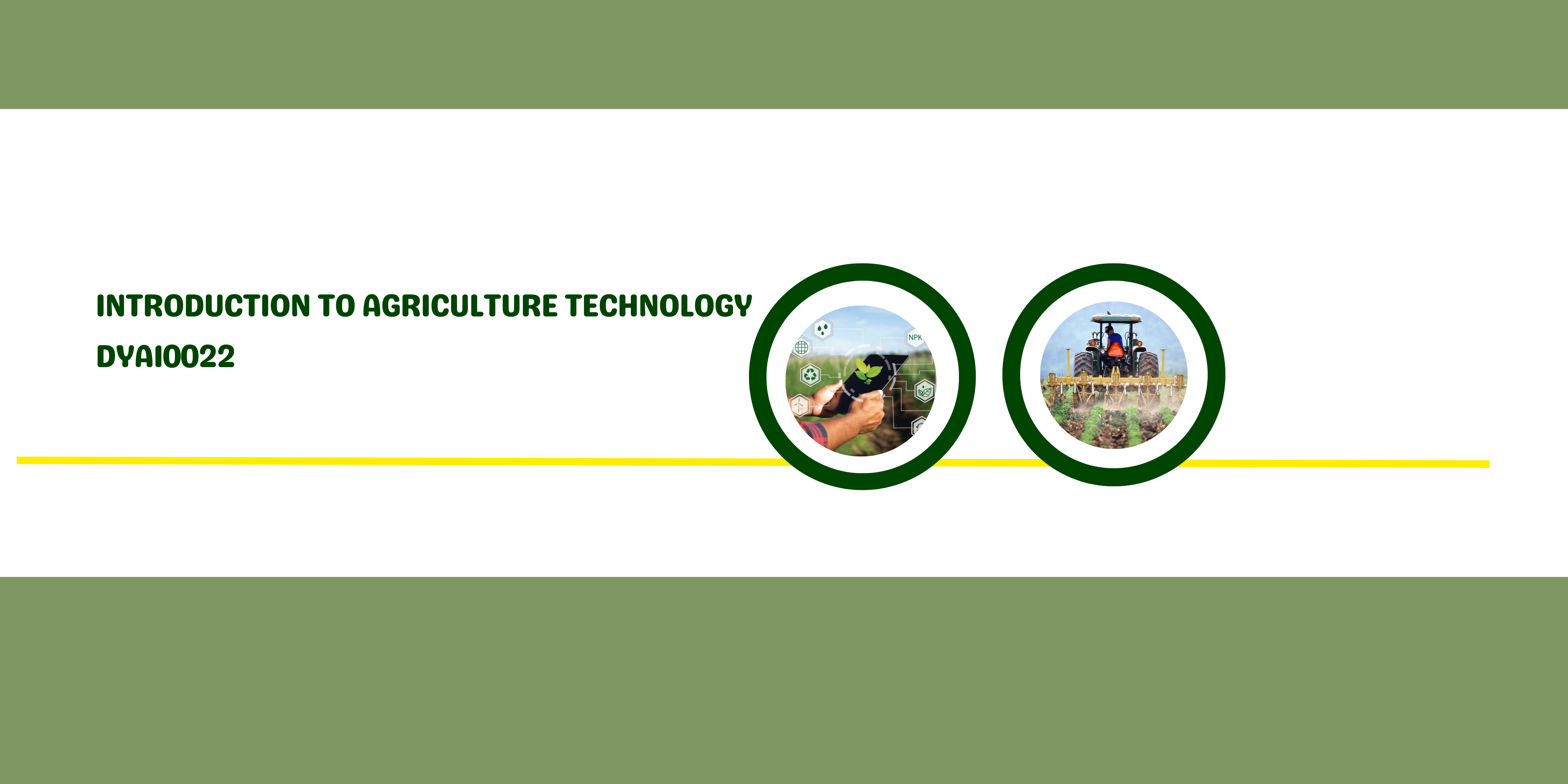 DYA10022 - INTRODUCTION TO AGRICULTURE